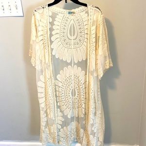 White Bathing Suit Cover Up